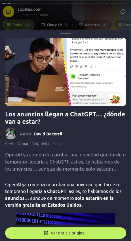 Vista 2 de la aplicación