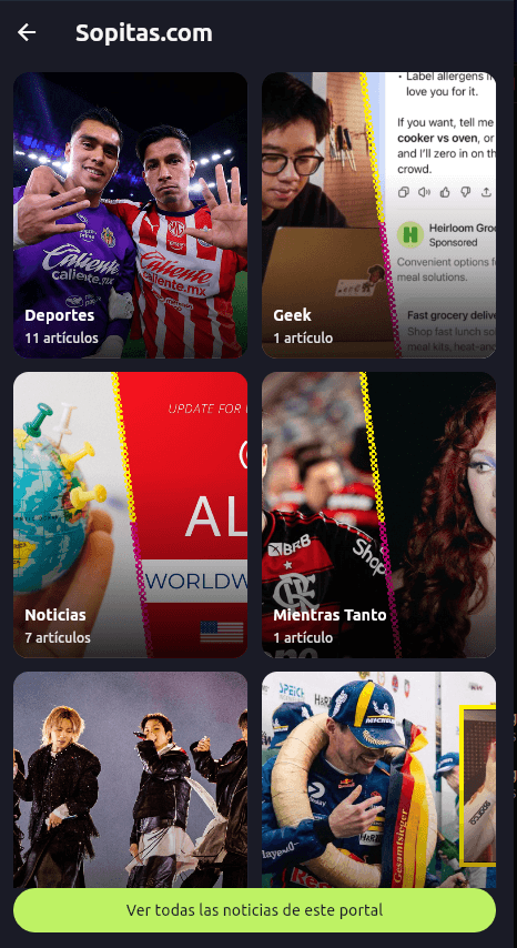 Vista 4 de la aplicación